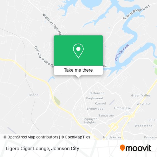 Ligero Cigar Lounge map