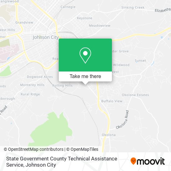 State Government County Technical Assistance Service map