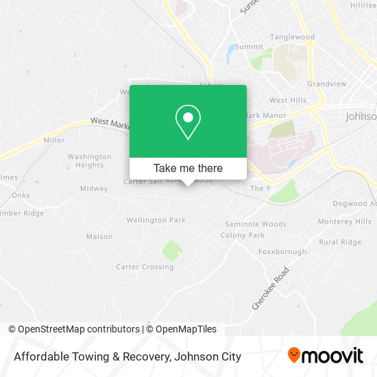 Mapa de Affordable Towing & Recovery