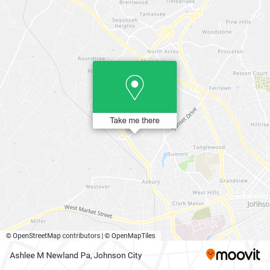 Ashlee M Newland Pa map