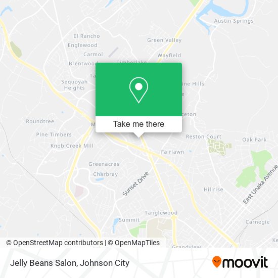 Jelly Beans Salon map