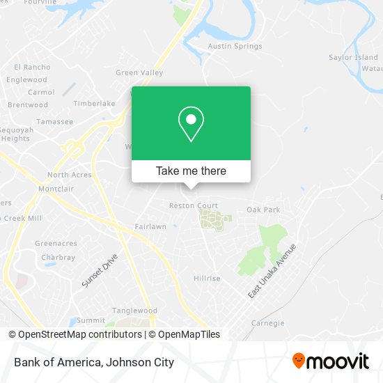 Bank of America map