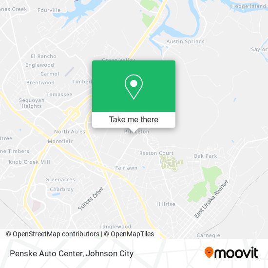 Mapa de Penske Auto Center
