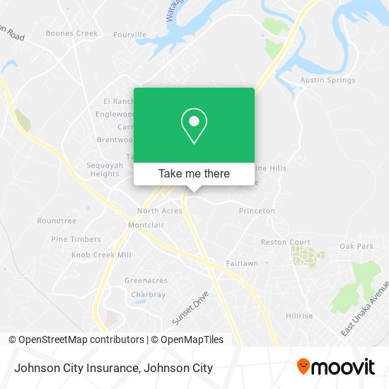 Mapa de Johnson City Insurance