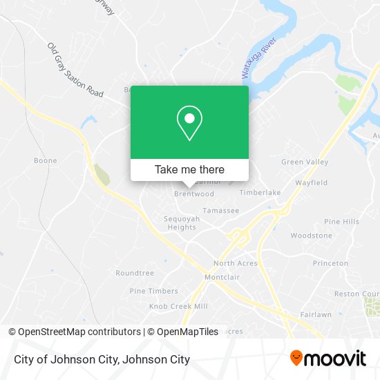 Mapa de City of Johnson City