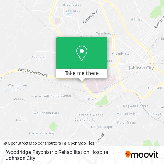 Mapa de Woodridge Psychiatric Rehabilitation Hospital