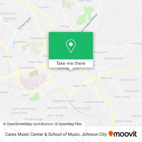 Cates Music Center & School of Music map