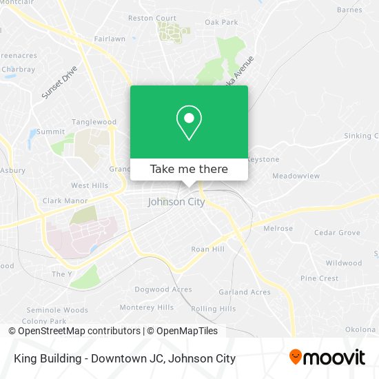 King Building - Downtown JC map