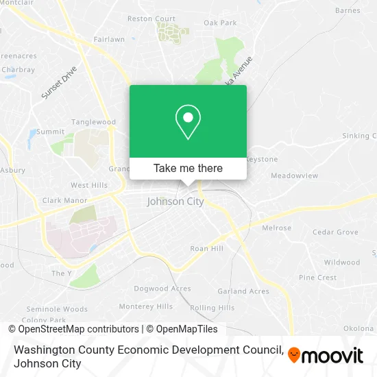 Washington County Economic Development Council map