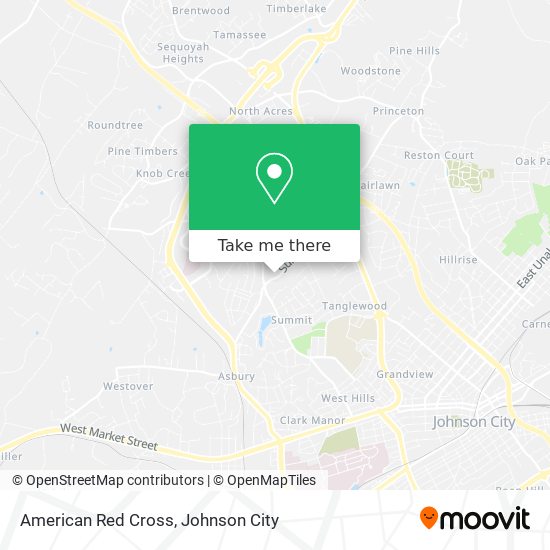American Red Cross map