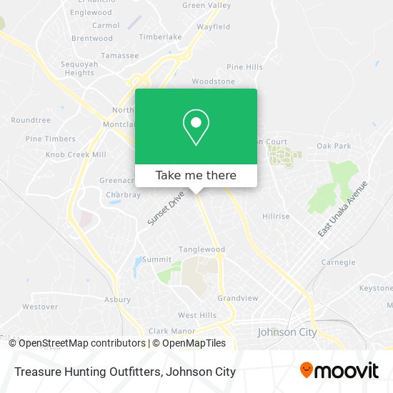 Treasure Hunting Outfitters map