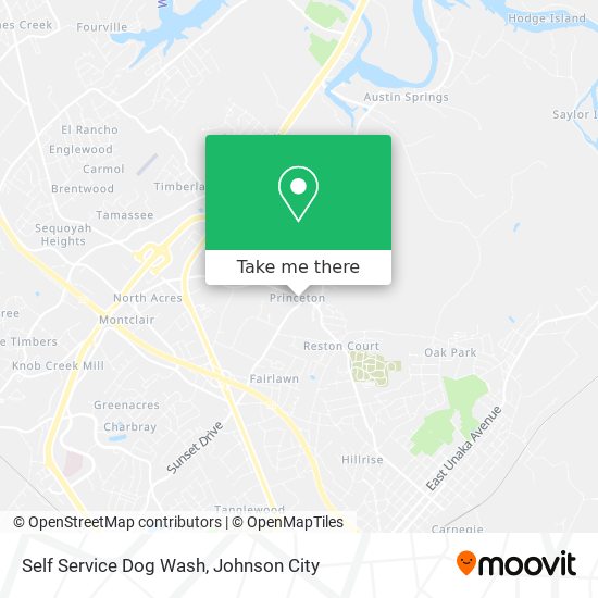 Self Service Dog Wash map