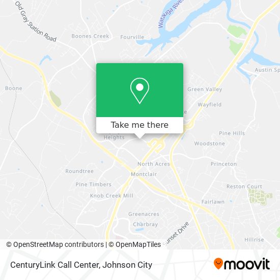 CenturyLink Call Center map
