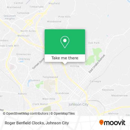 Roger Benfield Clocks map