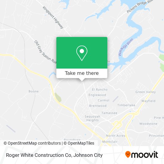 Roger White Construction Co map