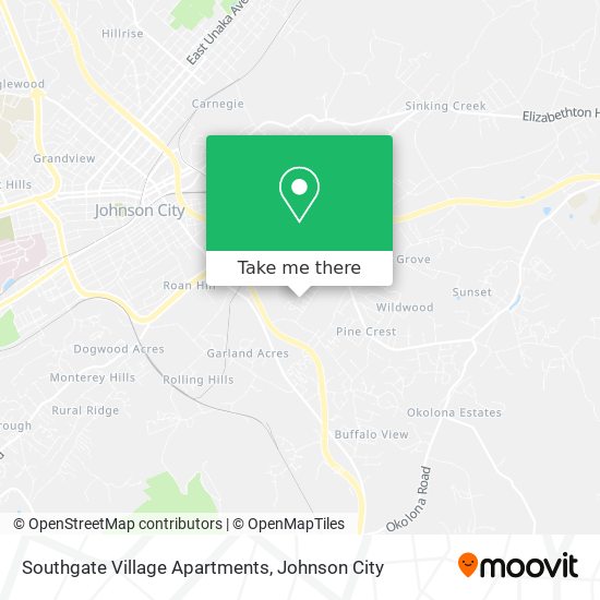 Mapa de Southgate Village Apartments