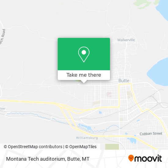 Montana Tech auditorium map