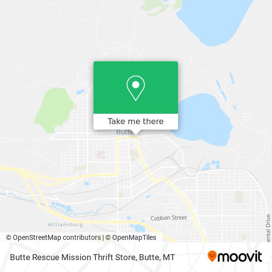 Butte Rescue Mission Thrift Store map