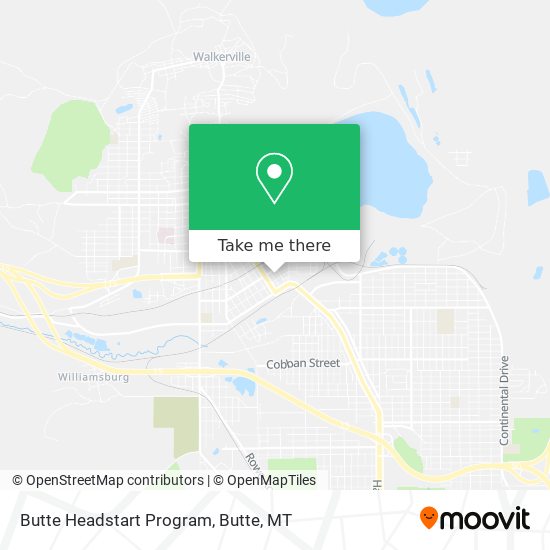 Mapa de Butte Headstart Program