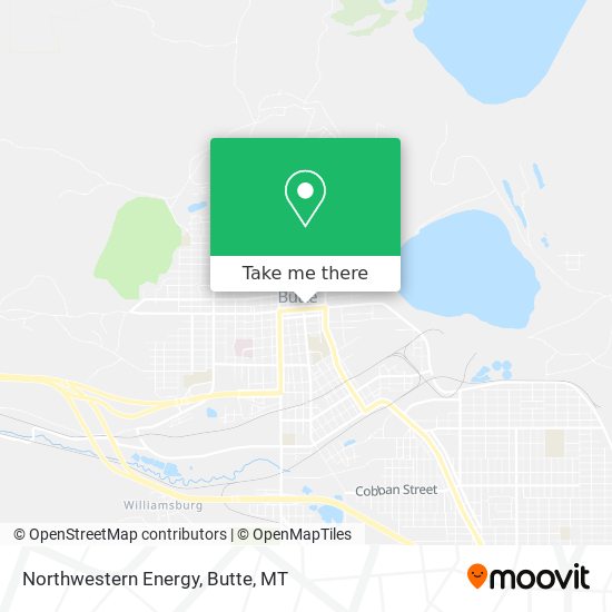 Mapa de Northwestern Energy