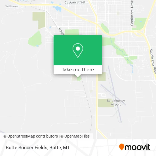 Butte Soccer Fields map