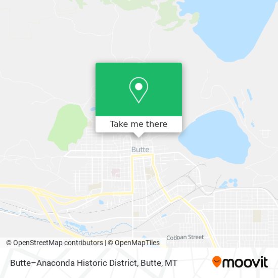 Butte–Anaconda Historic District map