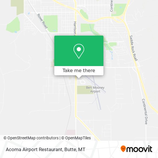 Acoma Airport Restaurant map