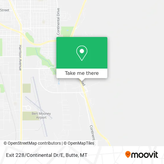 Exit 228/Continental Dr/E map