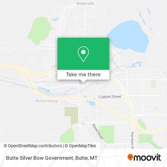 Butte Silver Bow Government map