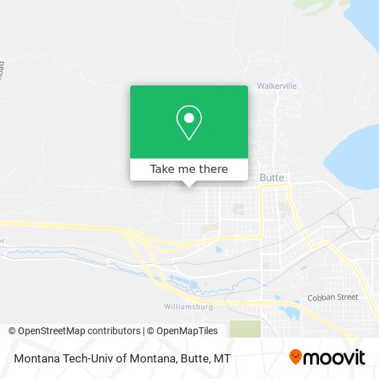 Montana Tech-Univ of Montana map