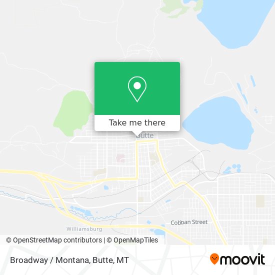 Mapa de Broadway / Montana