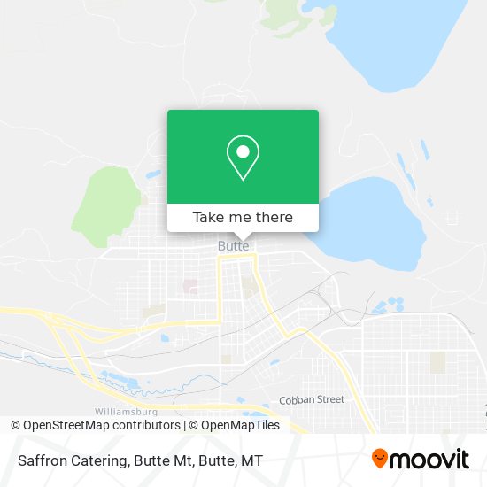 Mapa de Saffron Catering, Butte Mt