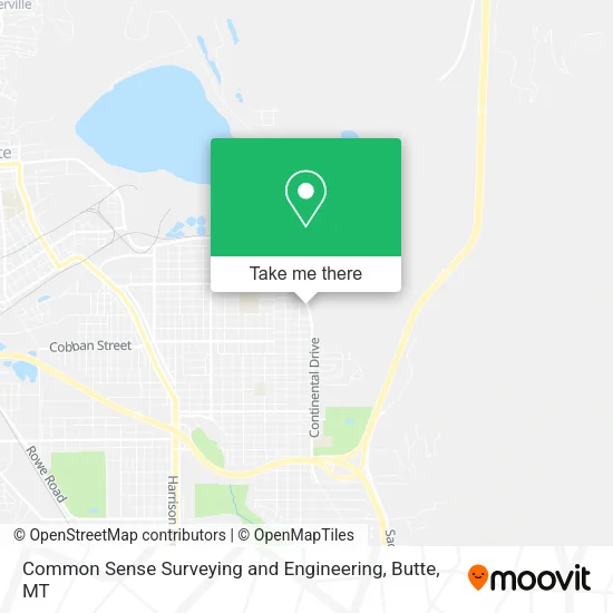 Common Sense Surveying and Engineering map