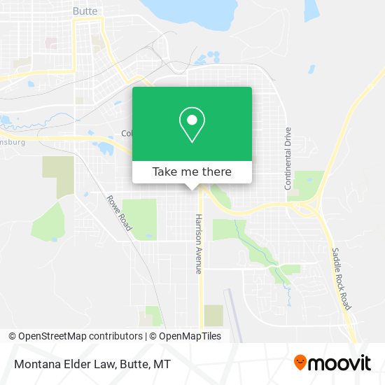Montana Elder Law map