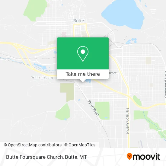 Butte Foursquare Church map
