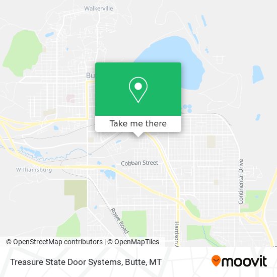 Treasure State Door Systems map