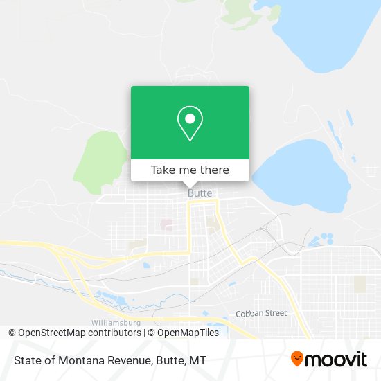 State of Montana Revenue map