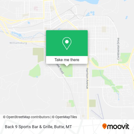 Mapa de Back 9 Sports Bar & Grille