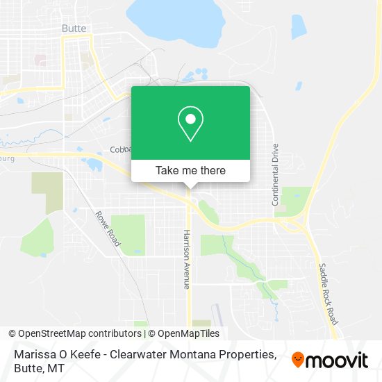 Marissa O Keefe - Clearwater Montana Properties map