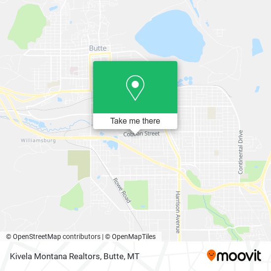 Kivela Montana Realtors map