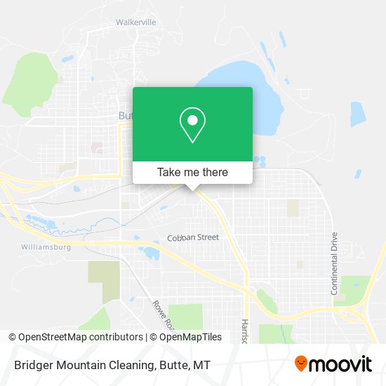 Mapa de Bridger Mountain Cleaning