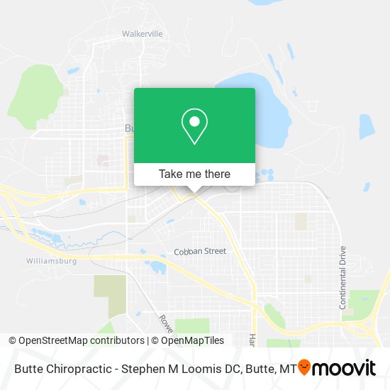 Butte Chiropractic - Stephen M Loomis DC map