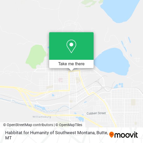 Habbitat for Humanity of Southwest Montana map