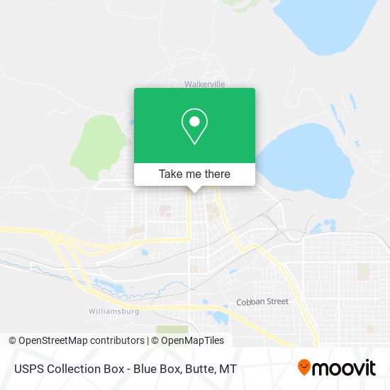 USPS Collection Box - Blue Box map