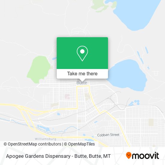 Apogee Gardens Dispensary - Butte map