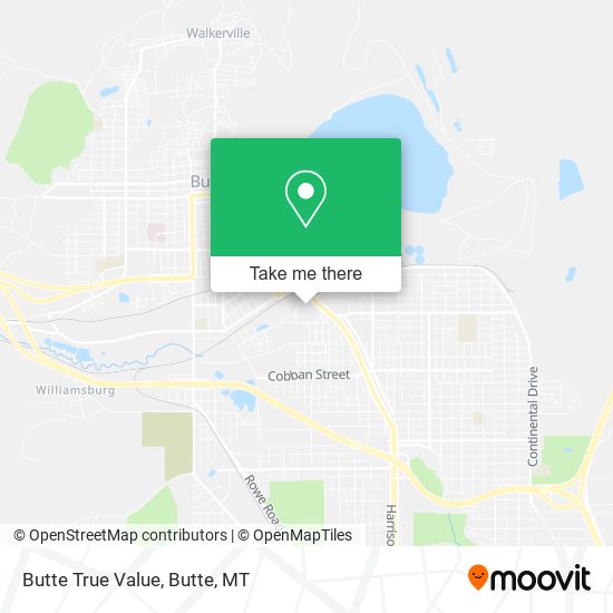 Butte True Value map