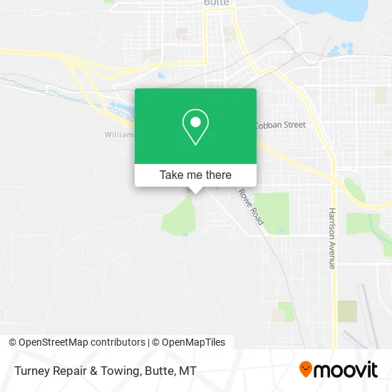 Turney Repair & Towing map