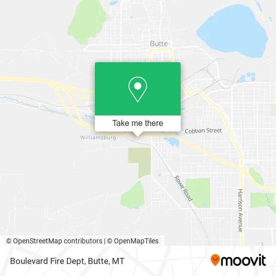 Boulevard Fire Dept map