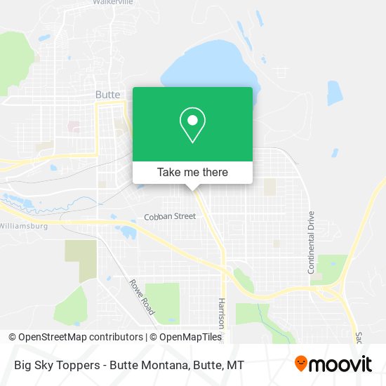 Mapa de Big Sky Toppers - Butte Montana