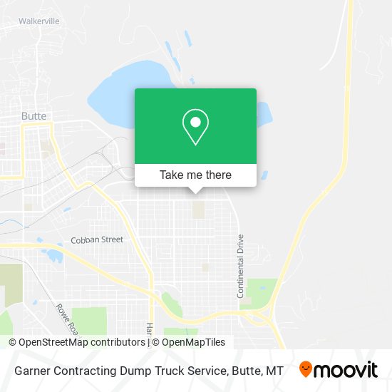 Garner Contracting Dump Truck Service map